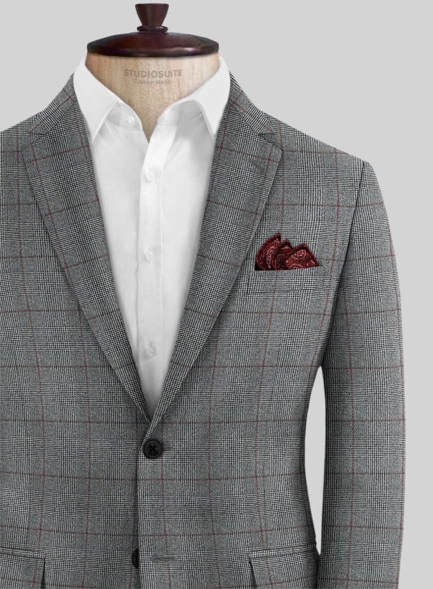 Caccioppoli Milaci Glen Gray Wool Suit - Image 4