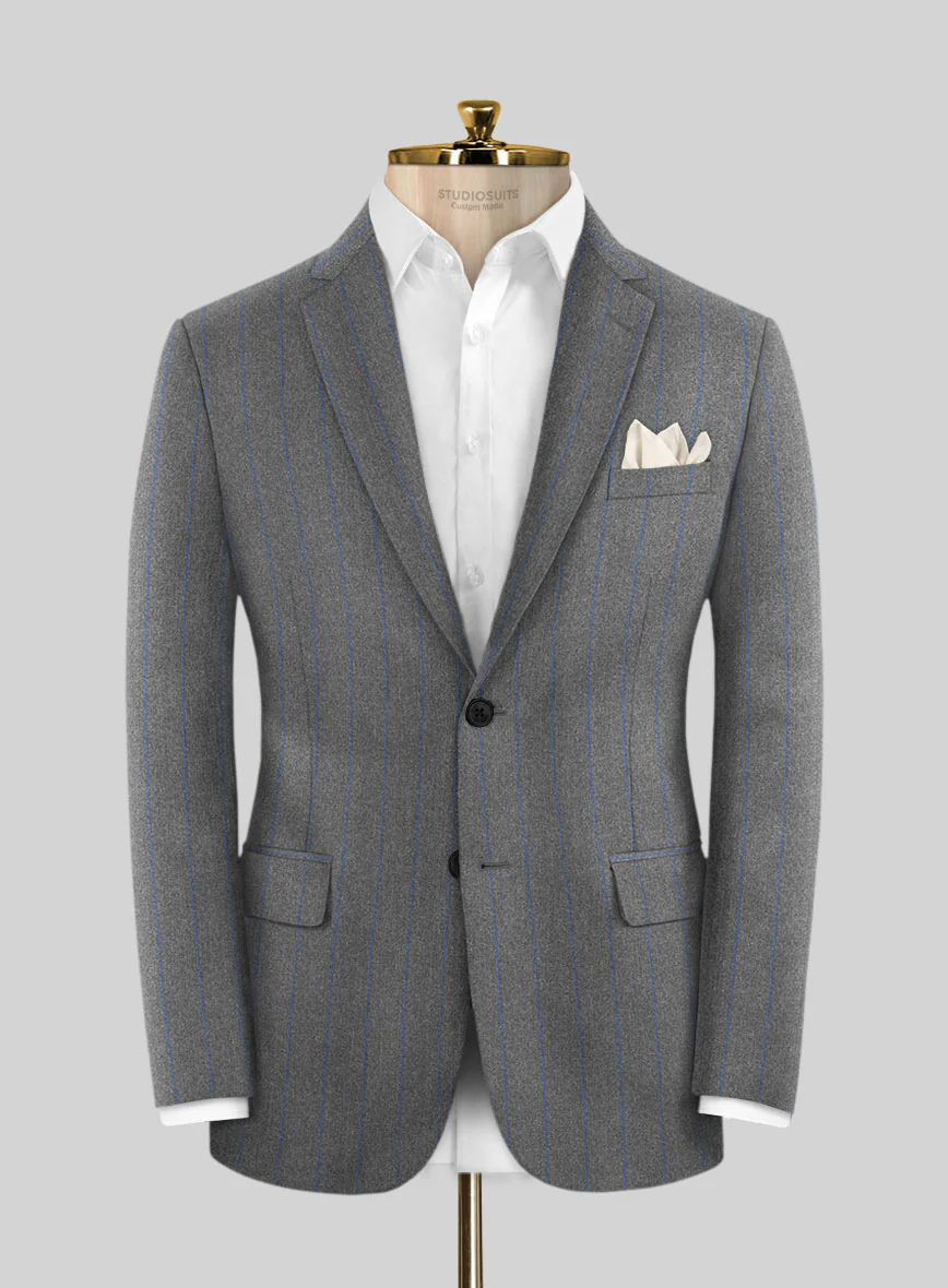 Caccioppoli Nevro Gray Wool Suit - Image 3