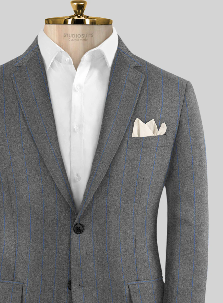 Caccioppoli Nevro Gray Wool Suit - Image 4