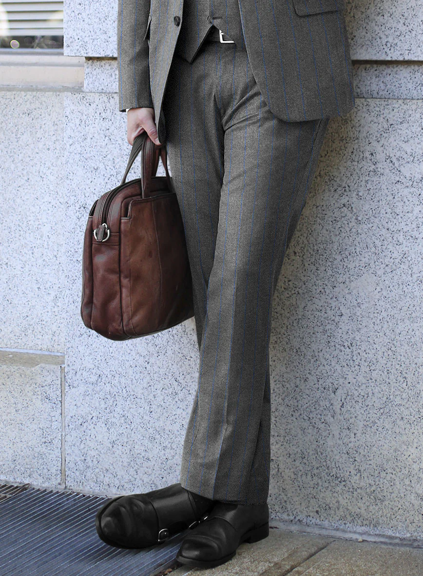 Caccioppoli Nevro Gray Wool Suit - Image 5