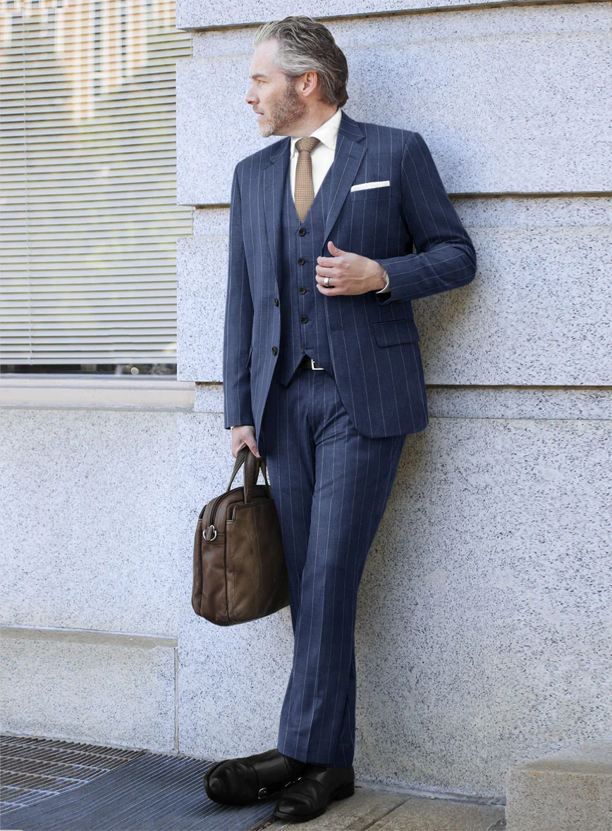 Caccioppoli Nuoa Blue Wool Suit - Image 2