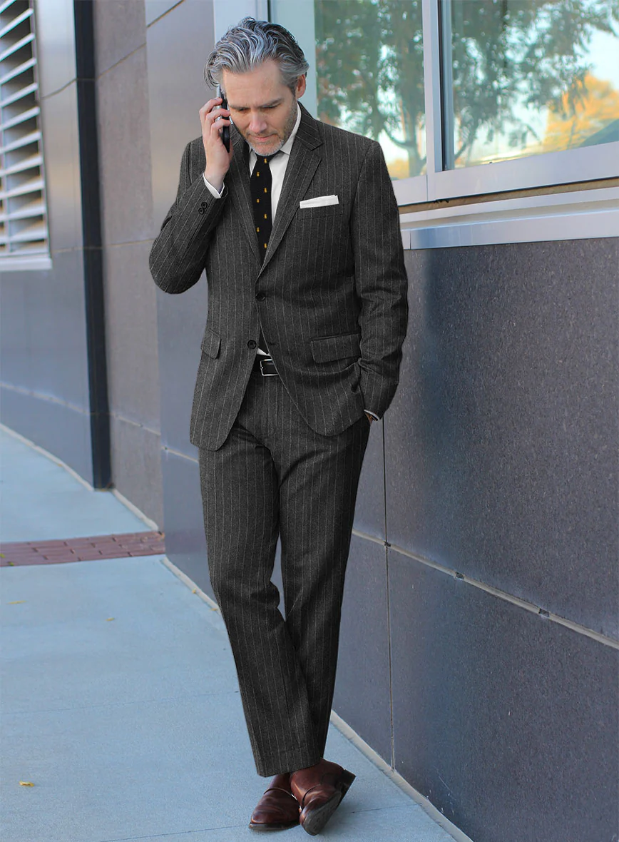 Caccioppoli Oenli Dark Gray Wool Suit - Image 2