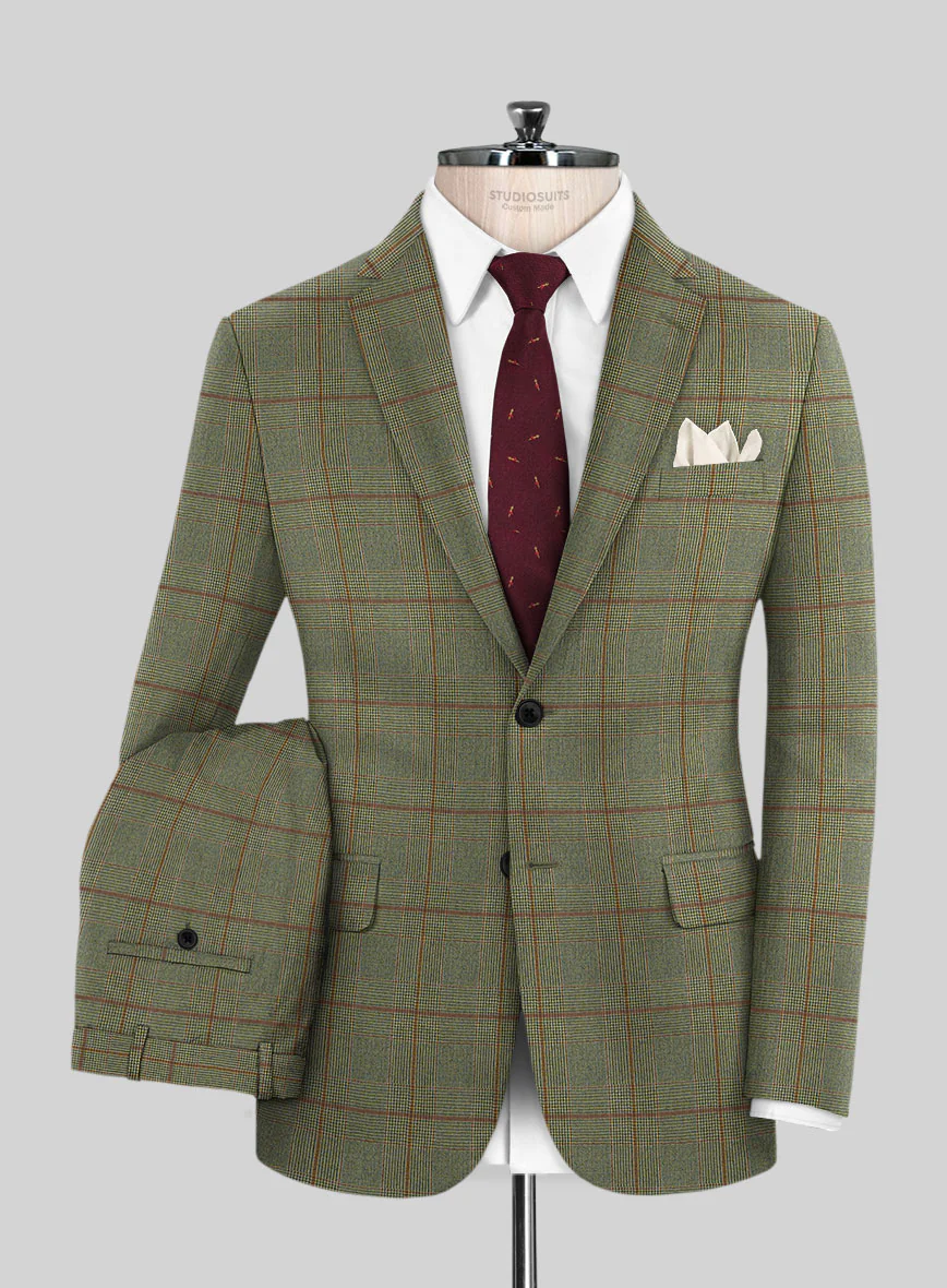 Caccioppoli Omari Glen Green Wool Suit - Image 2