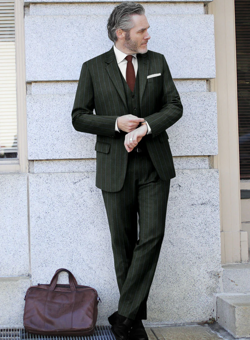 Caccioppoli Orgi Green Wool Suit - Image 2