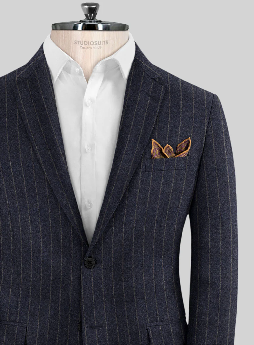 Caccioppoli Paollo Dark Blue Wool Jacket - Image 2