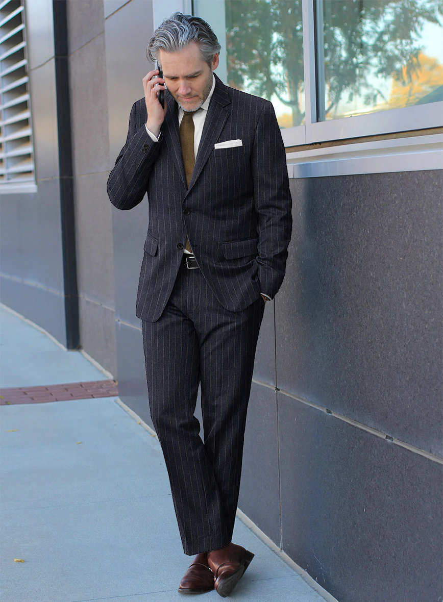 Caccioppoli Paollo Dark Blue Wool Suit - Image 2
