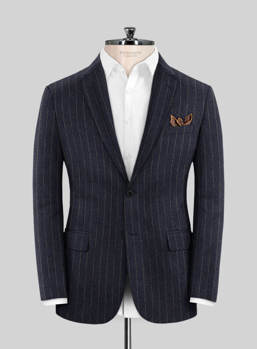 Caccioppoli Paollo Dark Blue Wool Suit - Image 3