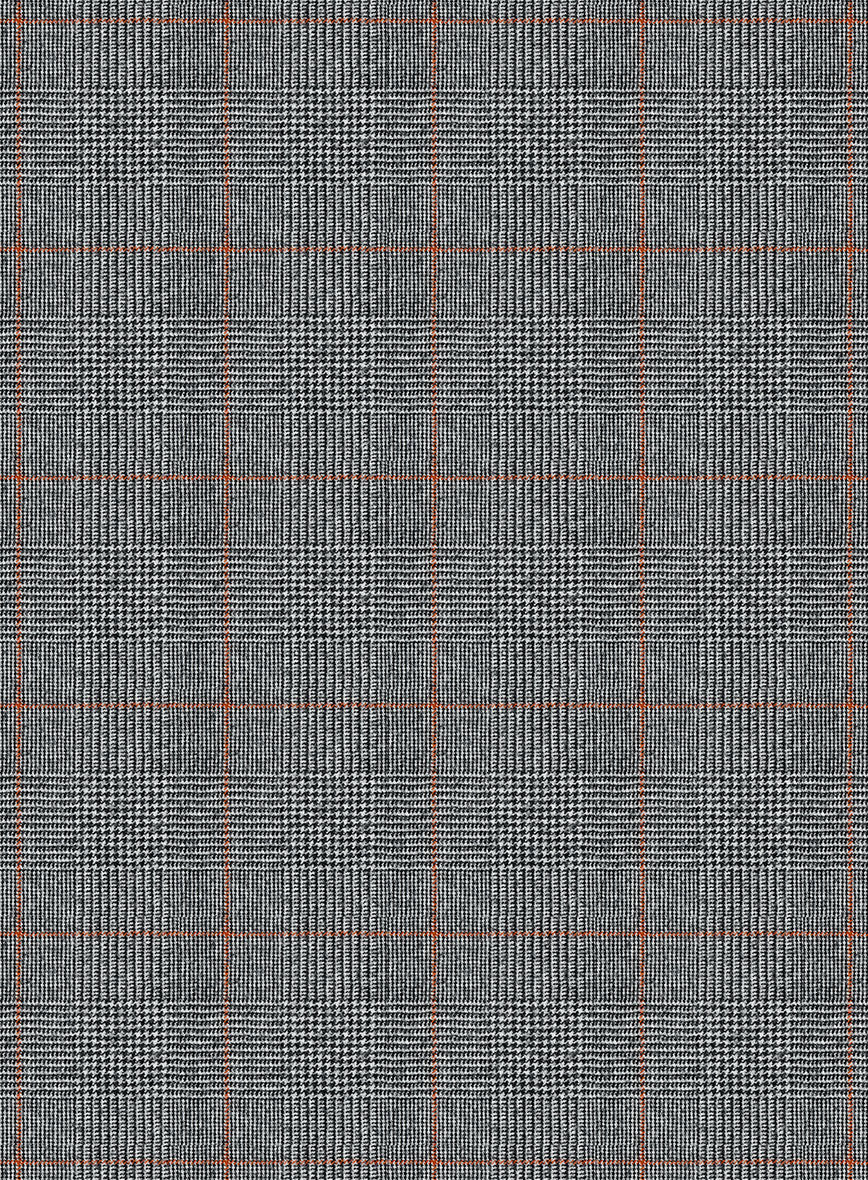 Caccioppoli Rarco Glen Gray Wool Jacket - Image 2