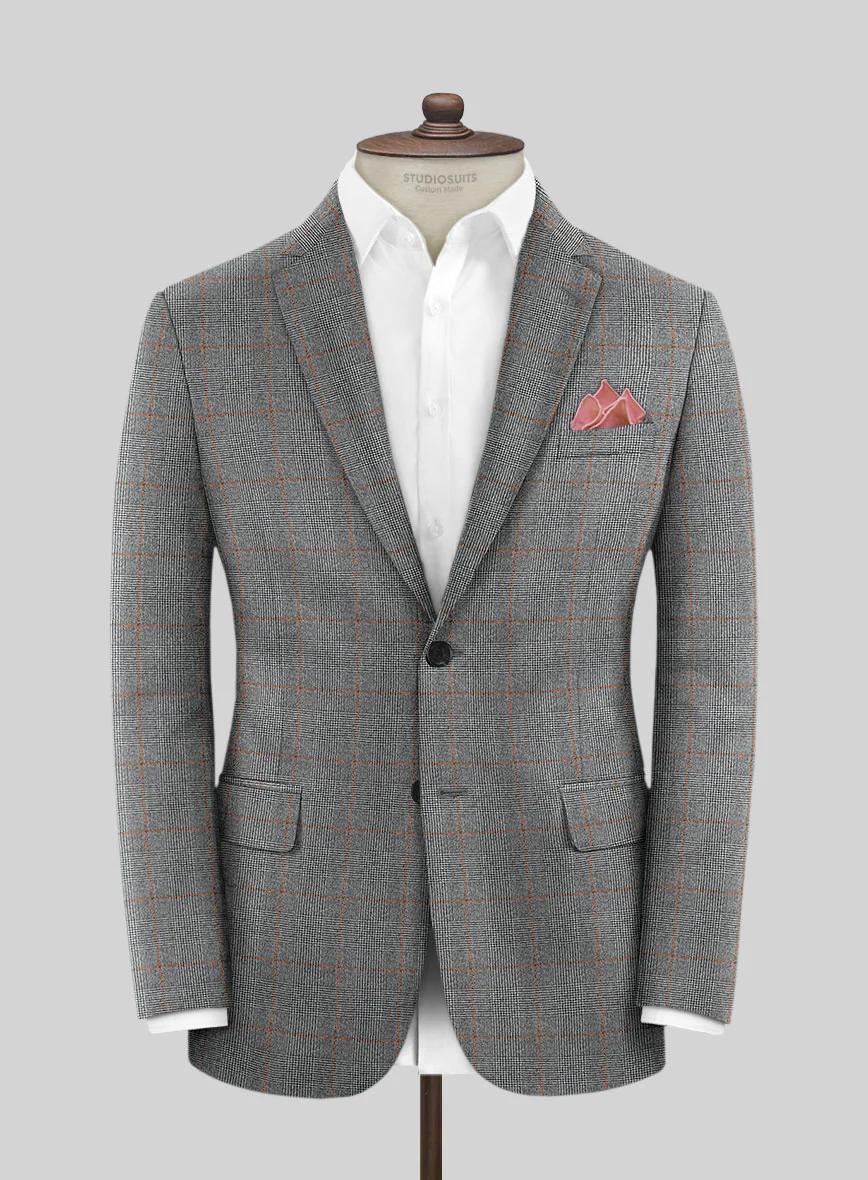Caccioppoli Rarco Glen Gray Wool Suit - Image 3