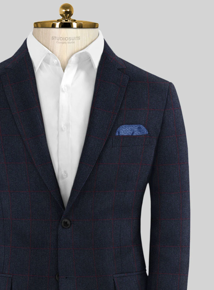 Caccioppoli Rorati Navy Blue Wool Jacket - Image 2