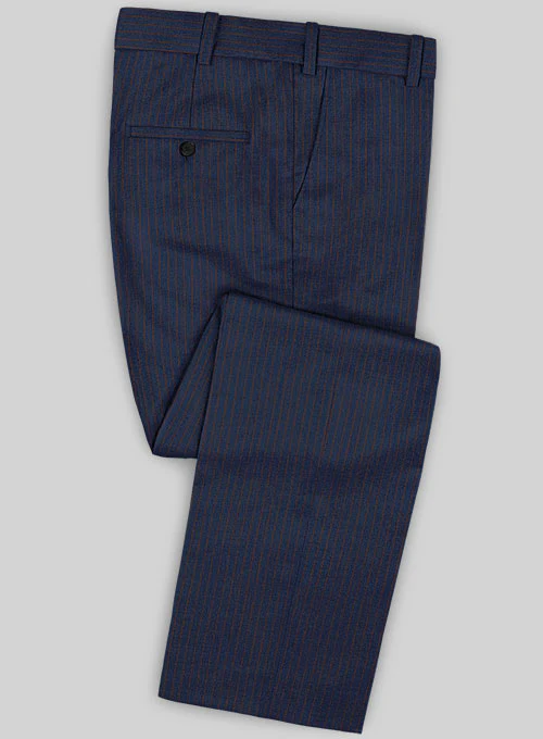 Caccioppoli Sun Dream Aciaga Blue Wool Silk Suit - Image 4