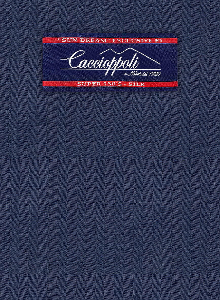Caccioppoli Sun Dream Afarie Dark Blue Wool Jacket - Image 2