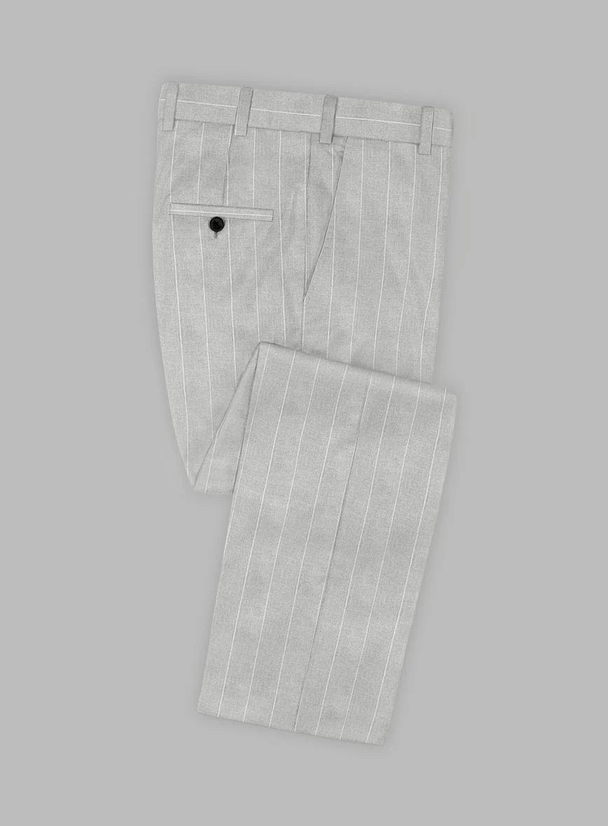 Caccioppoli Sun Dream Aistun Gray Wool Silk Suit - Image 4