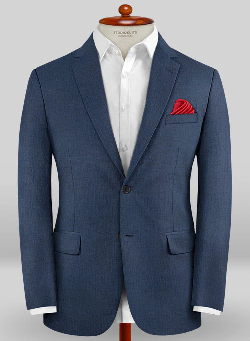 Caccioppoli Sun Dream Amango Flat Blue Wool Silk Suit - Image 3