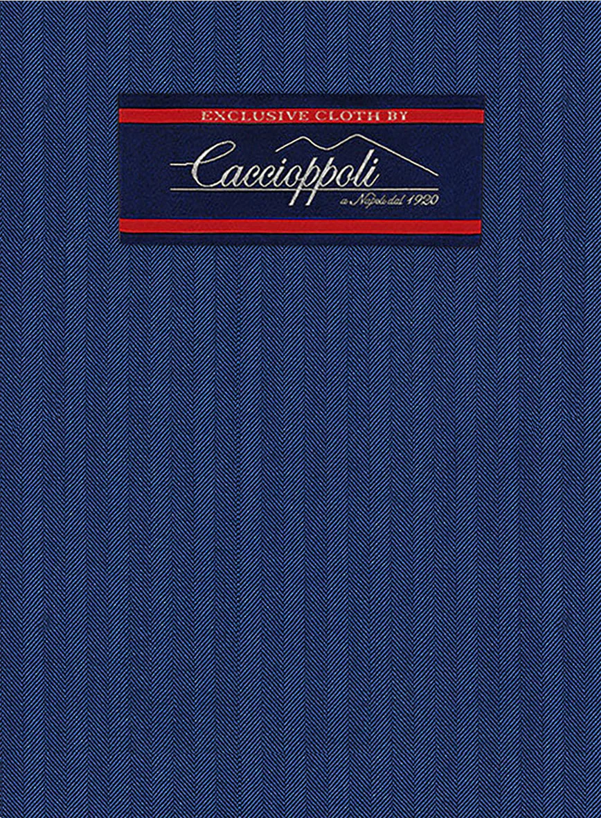 Caccioppoli Sun Dream Amicci Royal Blue Wool Silk Jacket - Image 3