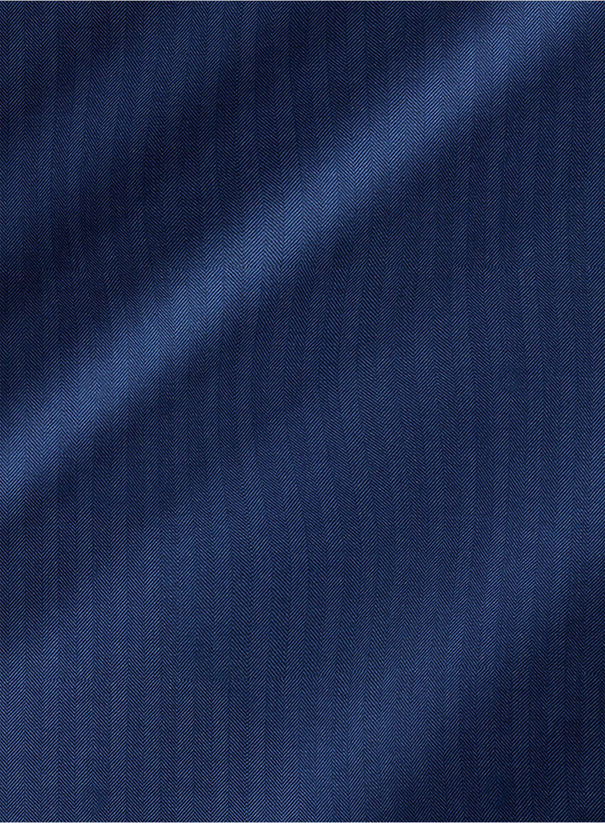Caccioppoli Sun Dream Amicci Royal Blue Wool Silk Pants - Image 4