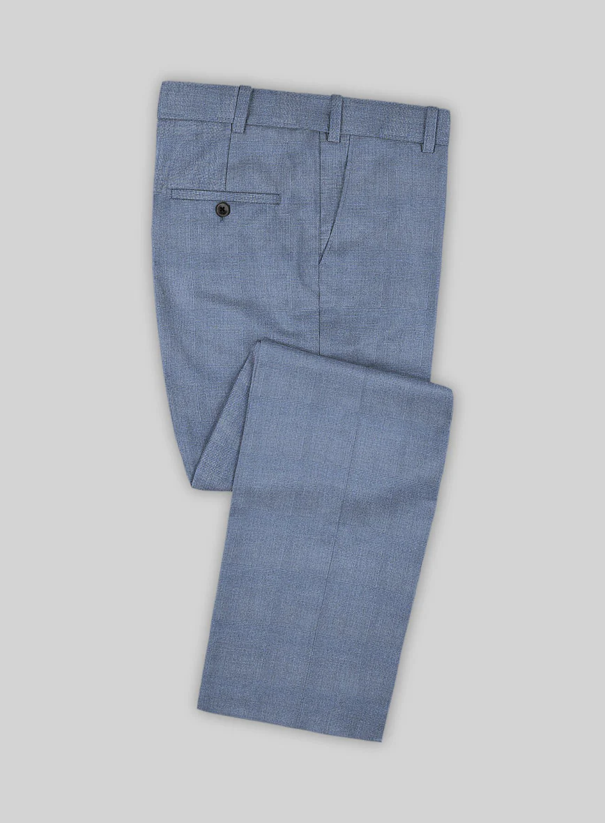 Caccioppoli Sun Dream Ange Blue Wool Silk Suit - Image 5
