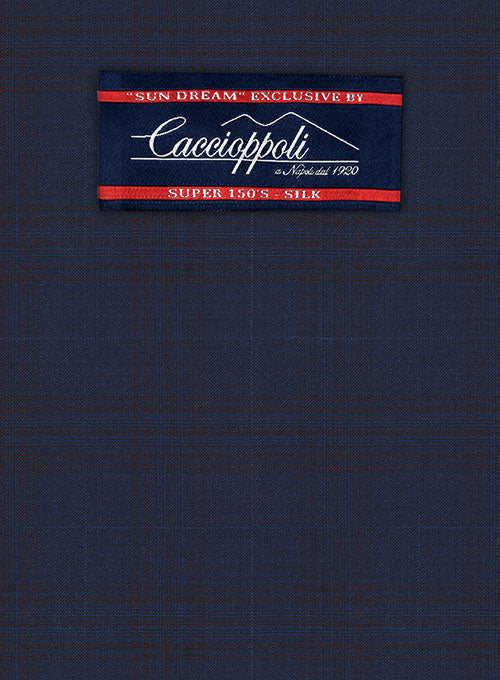 Caccioppoli Sun Dream Artado Blue WooL Silk Jacket - Image 2
