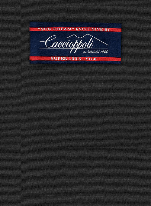 Caccioppoli Sun Dream Black Wool Silk Jacket - Image 2