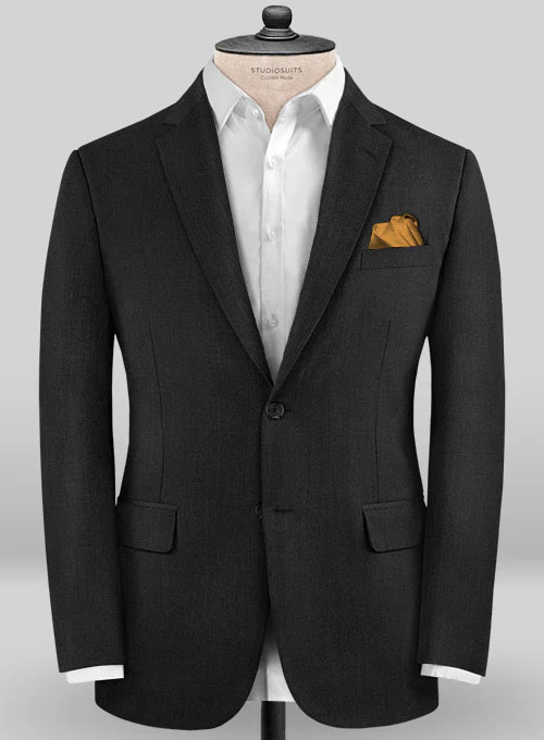Caccioppoli Sun Dream Black Wool Silk Suit - Image 3