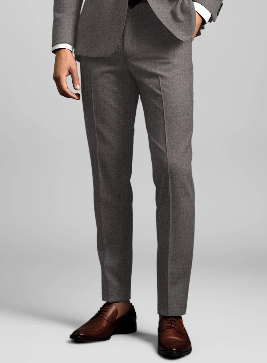 Caccioppoli Sun Dream Brown Wool Silk Pants - Image 2