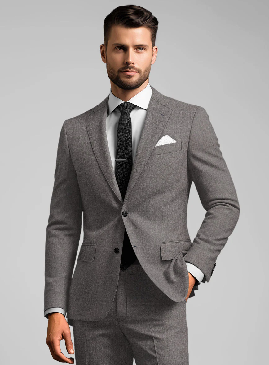 Caccioppoli Sun Dream Brown Wool Silk Suit - Image 4