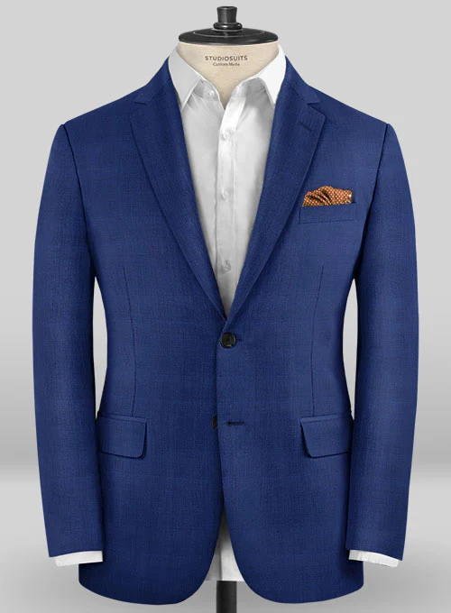 Caccioppoli Sun Dream Calito Blue Wool Silk Suit - Image 3