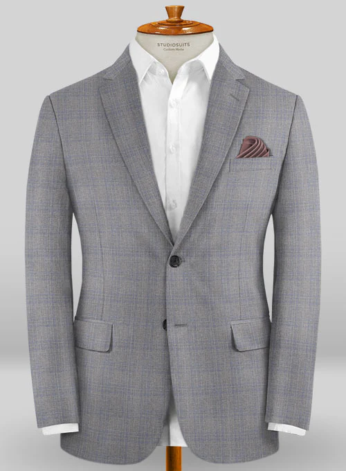 Caccioppoli Sun Dream Cecini Gray Wool Silk Suit - Image 3