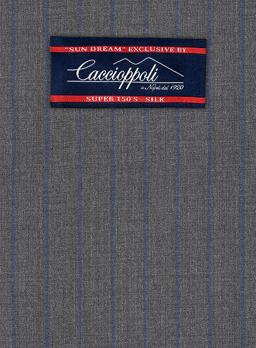 Caccioppoli Sun Dream Cisko Gray Wool Silk Suit - Image 2