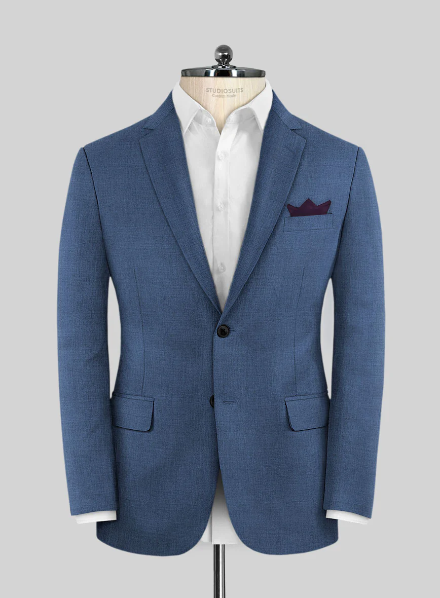 Caccioppoli Sun Dream Cobalt Blue Wool Silk Suit - Image 3