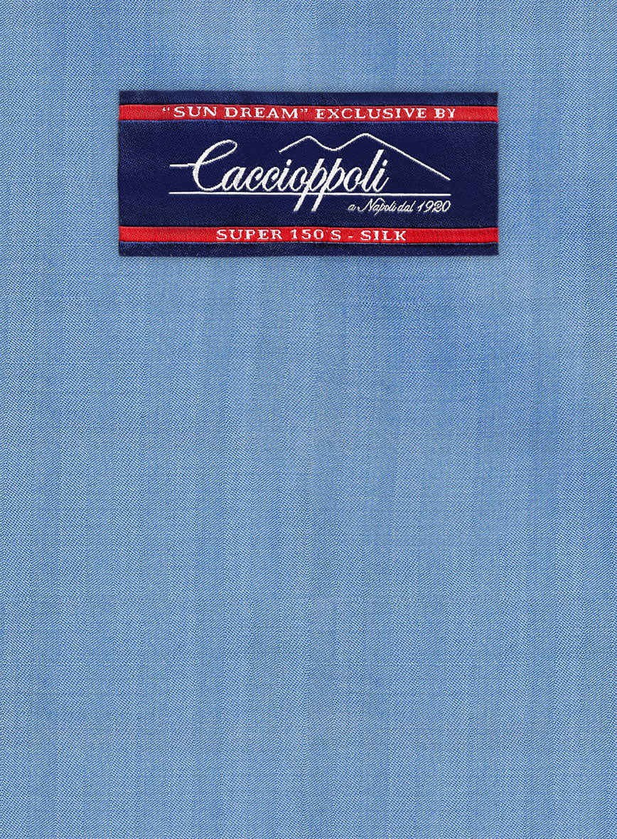 Caccioppoli Sun Dream Fano Sky Blue Wool Jacket - Image 2