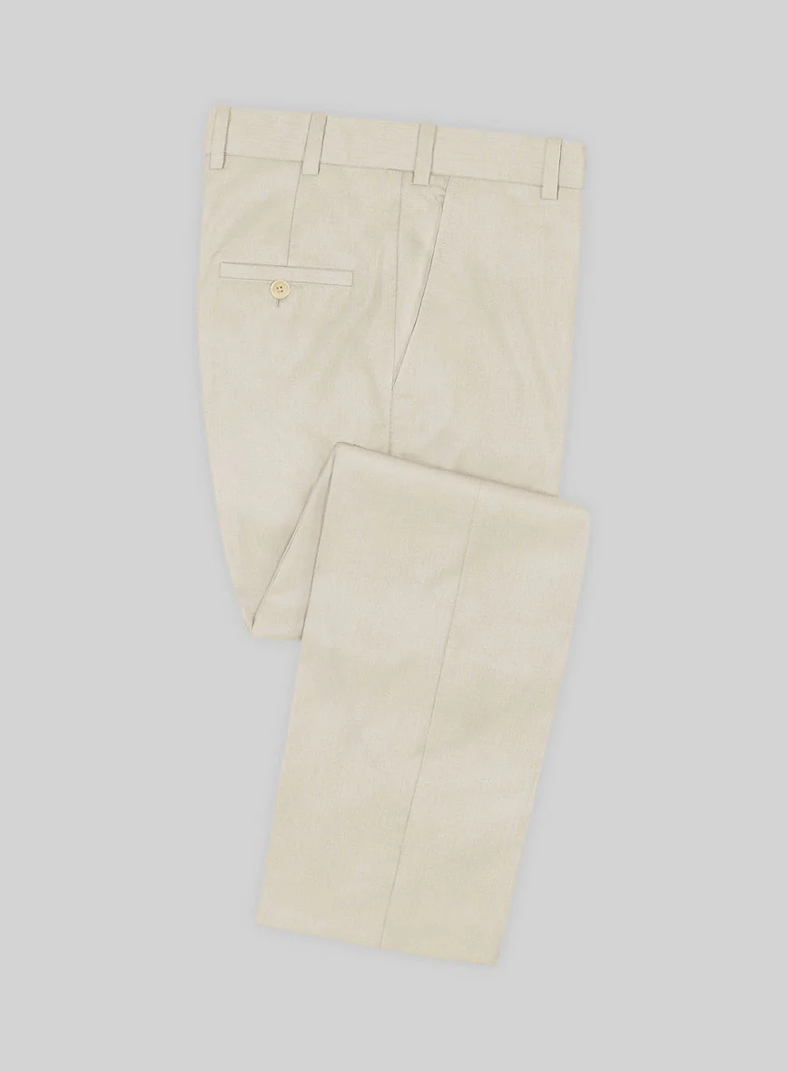 Caccioppoli Sun Dream Fawn Wool Silk Suit - Image 5