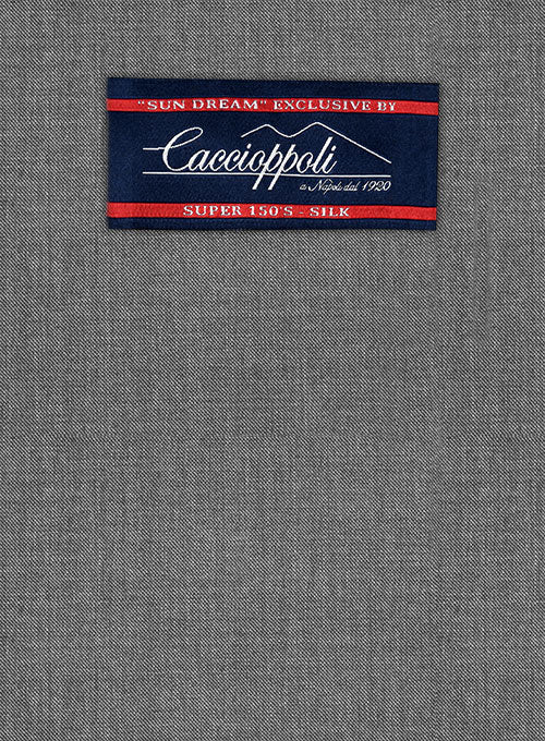Caccioppoli Sun Dream Fenti Gray Wool Silk Jacket - Image 2