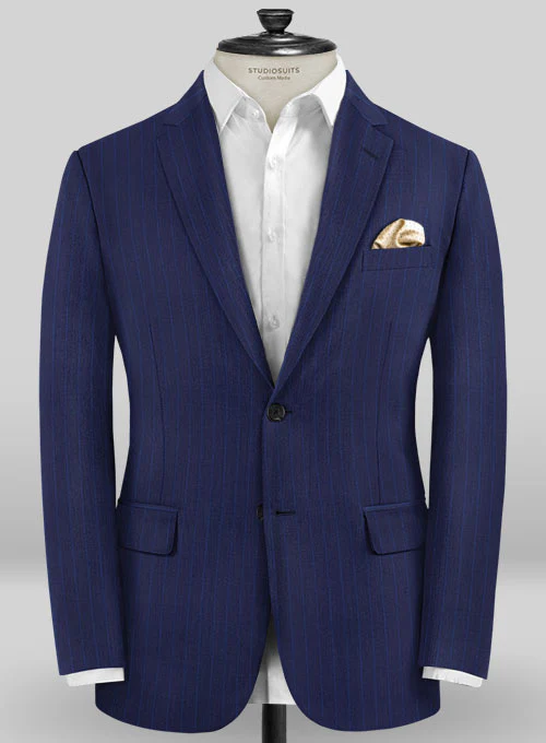 Caccioppoli Sun Dream Frozo Blue Wool Silk Suit - Image 3