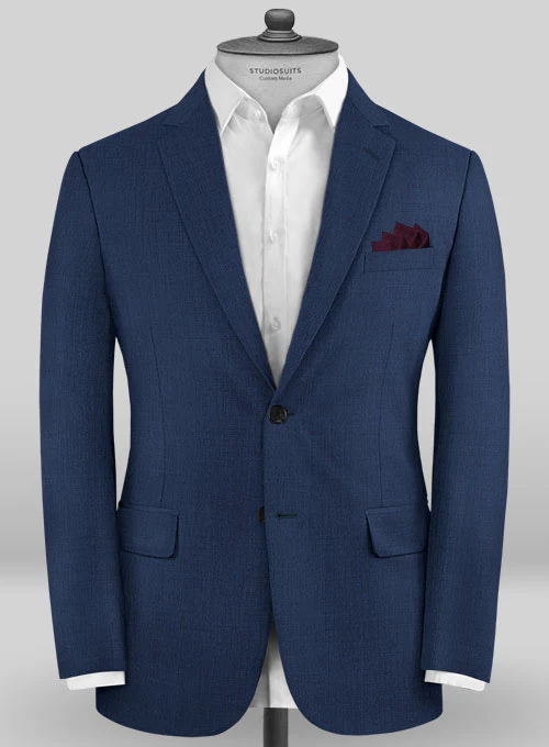 Caccioppoli Sun Dream Garcie Bottle Blue Wool Silk Suit - Image 3