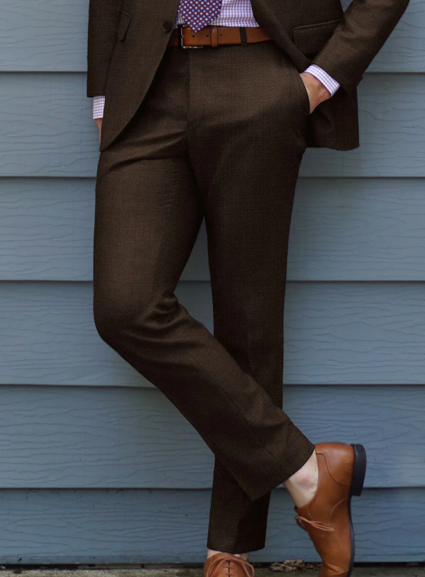 Caccioppoli Sun Dream Guroli Brown Wool Suit - Image 4