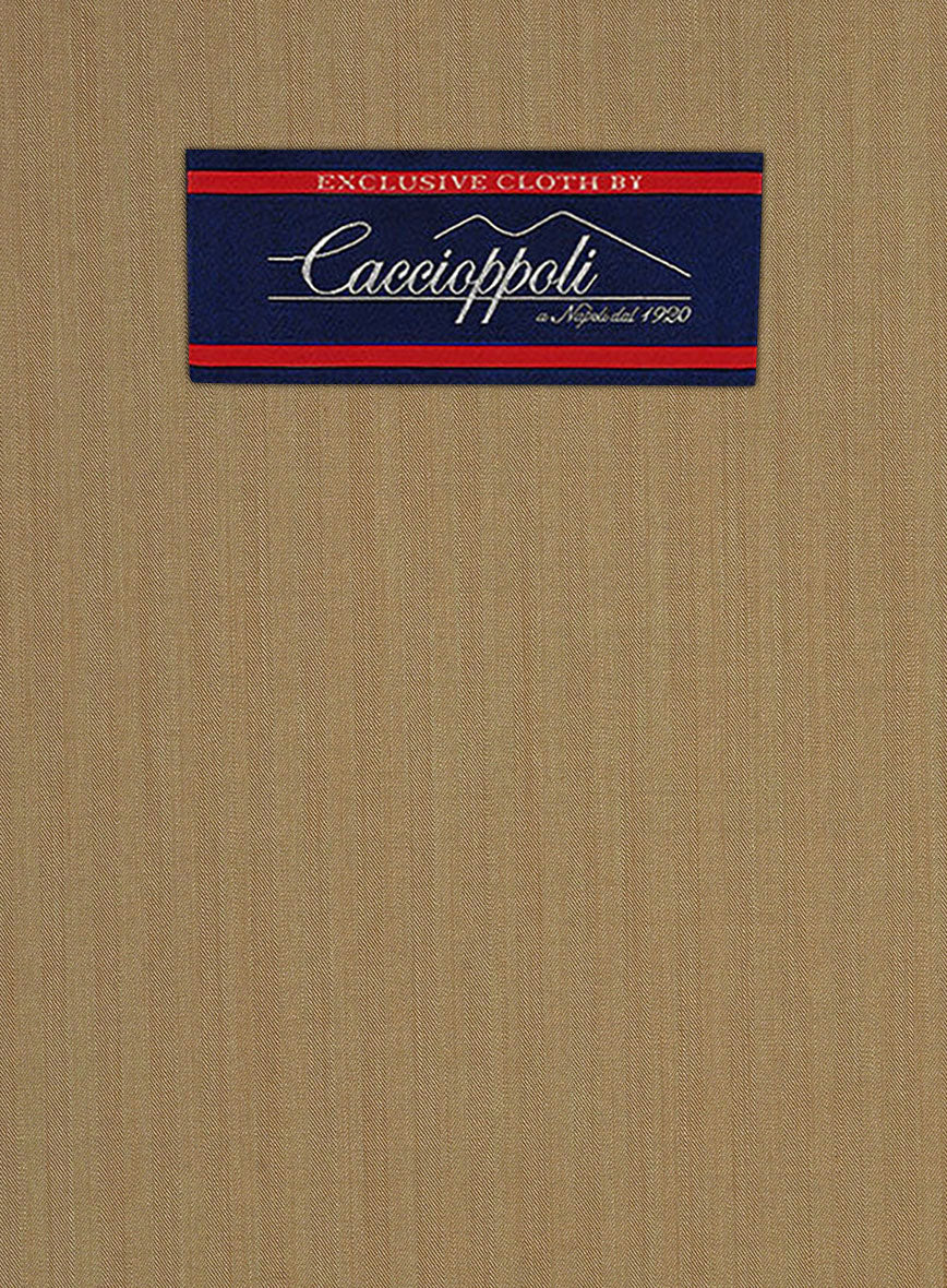 Caccioppoli Sun Dream Itodo Herringbone Wool Silk Jacket - Image 4