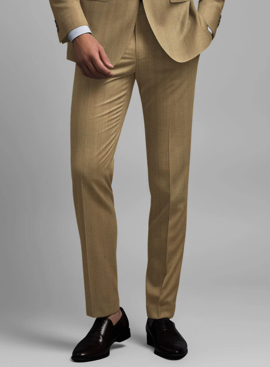 Caccioppoli Sun Dream Itodo Herringbone Wool Silk Suit - Image 6