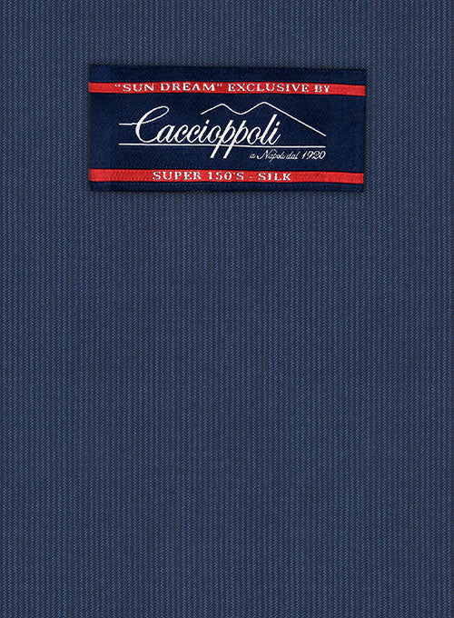 Caccioppoli Sun Dream Kara Blue Wool Silk Suit - Image 2