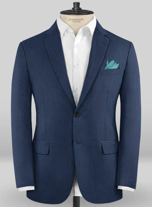 Caccioppoli Sun Dream Kara Blue Wool Silk Suit - Image 3