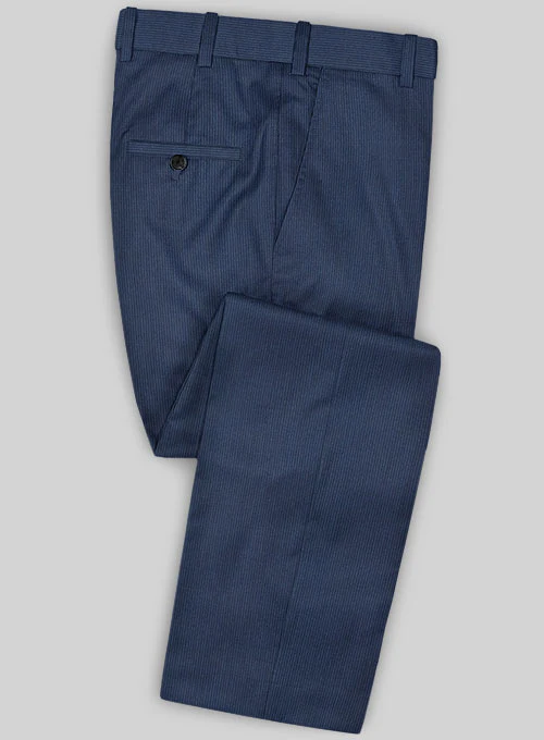 Caccioppoli Sun Dream Kara Blue Wool Silk Suit - Image 4