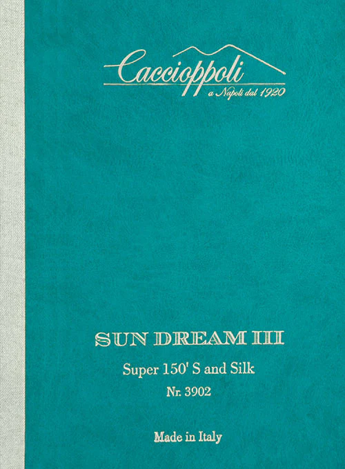Caccioppoli Sun Dream Kara Blue Wool Silk Suit - Image 5