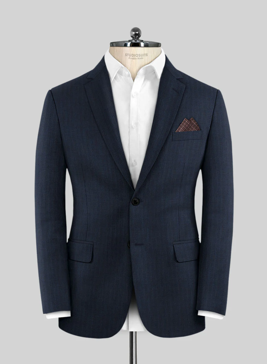 Caccioppoli Sun Dream Kiki Blue Wool Silk Suit - Image 4