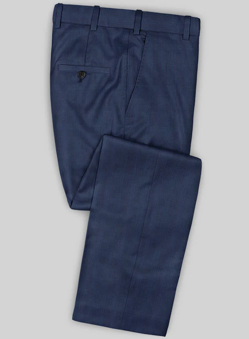 Caccioppoli Sun Dream Kizzu Blue Wool Silk Suit - Image 4