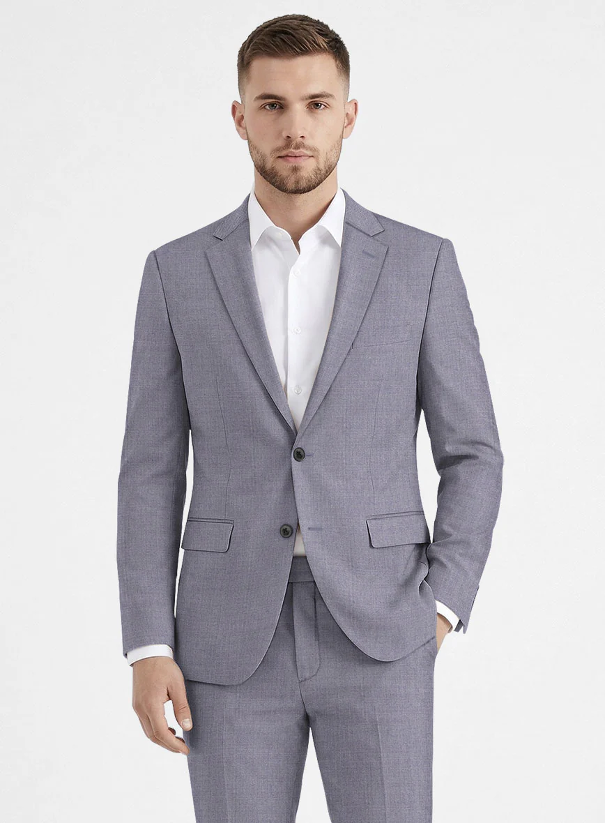 Caccioppoli Sun Dream Light Pastel Purple Wool Silk Suit - Image 3
