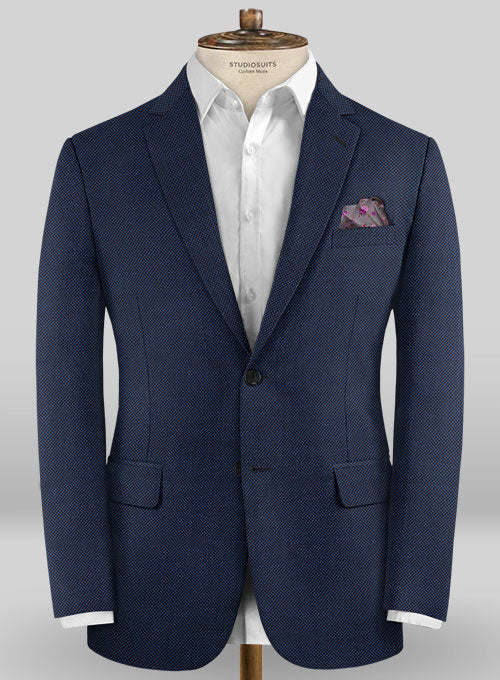 Caccioppoli Sun Dream Loggi Blue Wool Silk Suit - Image 3