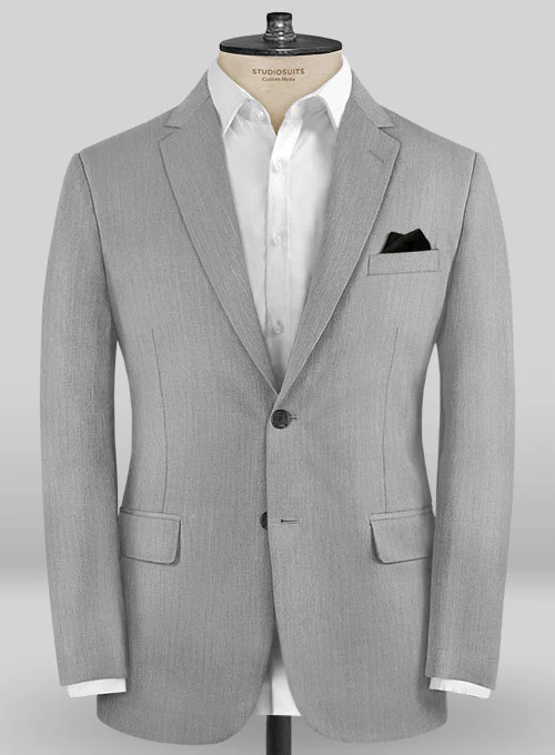 Caccioppoli Sun Dream Lotta Gray Wool Silk Suit - Image 3