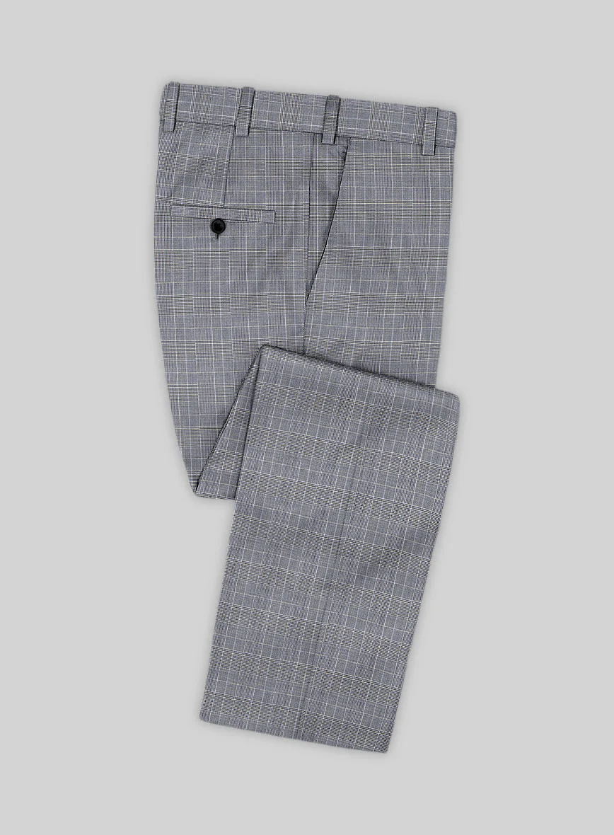 Caccioppoli Sun Dream Majoli Glen Wool Silk Pants - Image 2