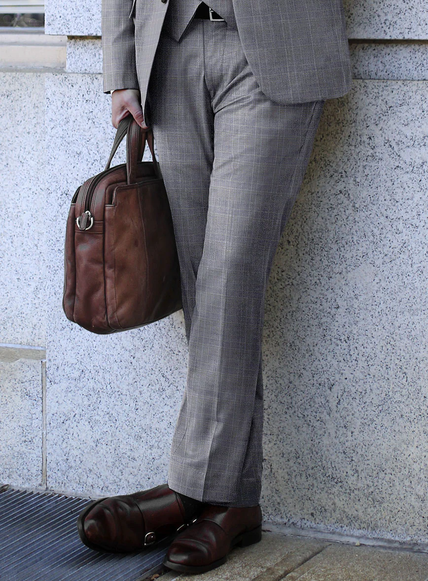 Caccioppoli Sun Dream Majoli Glen Wool Silk Suit - Image 5