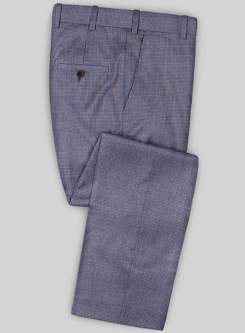 Caccioppoli Sun Dream Miola Blue Wool Silk Suit - Image 4